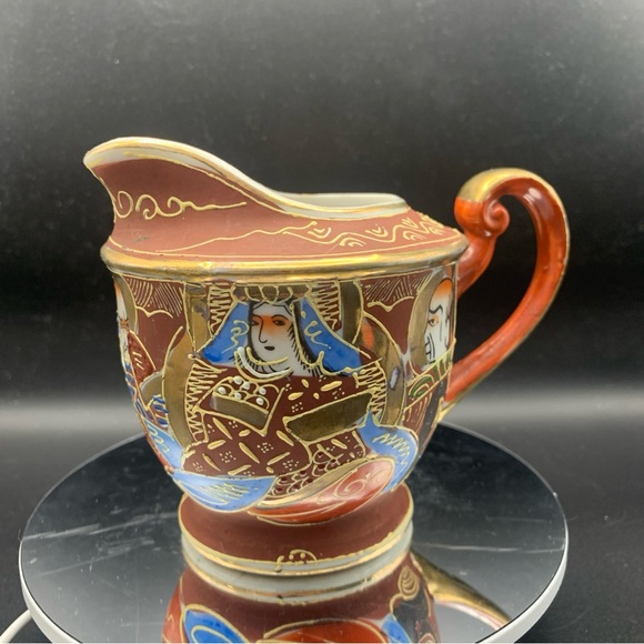 Vintage Hand Painted Made in Occupied Japan Tea Creamer Samurai Warrior Feudal - Picture 3 of 9